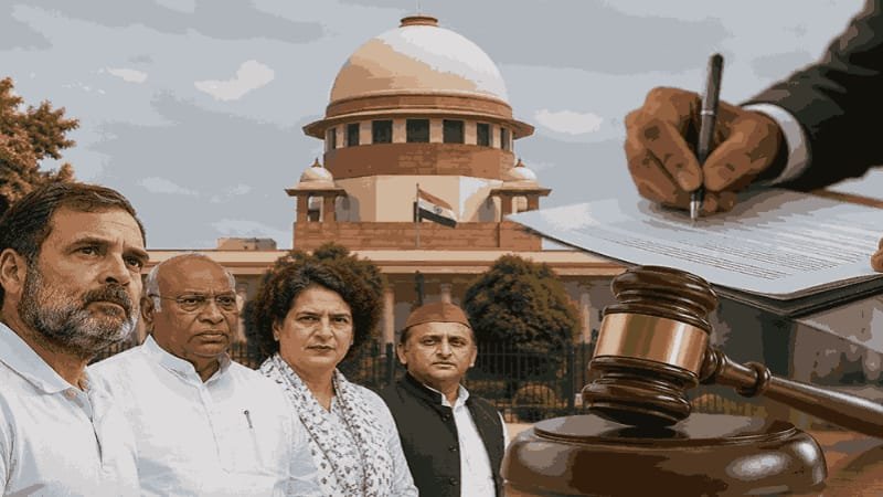 Rahul Gandhi समेत कई विपक्षी नेताओं के खिलाफ CJI को अधिवक्ताओं का प्रतिनिधित्व, हाई-सिक्योरिटी क्षेत्र में प्रदर्शन पर उठाए सवाल