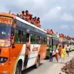 Shravani Mela के पहले दिन दो ट्रक खराब, श्रीकृष्ण सेतु एप्रोच पथ पर 6 किमी लंबा जाम