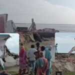 बगहा के रेवहिया गांव में गंडक नदी के कटाव से घर नदी में समाए