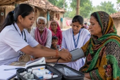 बिहार में चिकित्सा आपके द्वार अभियान के तहत घर-घर स्वास्थ्य जांच