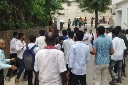गौतम नर्सिंग कॉलेज में छात्र और गार्ड के बीच विवाद