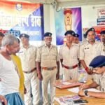 नालंदा के तेलमर थाना में गुंडा और चौकीदारी परेड का आयोजन