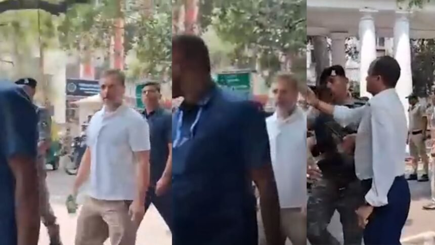 जंतर-मंतर CJP विवाद पर राहुल गांधी DCP कार्यालय पहुंचे