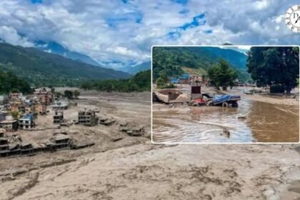 ग्लेशियर टूटने के बाद नेपाल में आई अचानक बाढ़