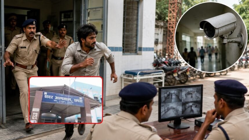 छपरा सदर अस्पताल से पुलिस अभिरक्षा में बंदी फरार