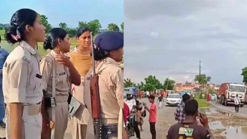 नवादा तुंगी कार से कुचलकर महिला की मौत