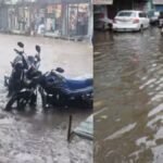 पटना में बढ़ते गंगा जलस्तर के बीच सड़क तक पहुंचा बाढ़ का पानी
