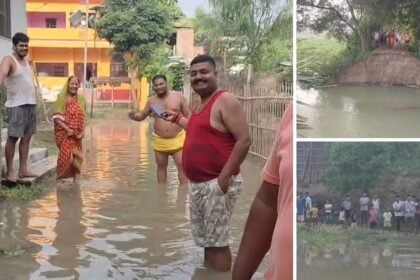 बेगूसराय में टूटा जमींदारी बांध, 3 पंचायतों में घुसा बाढ़ का पानी