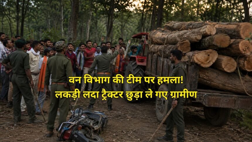 मुंगेर के धरहरा में वन विभाग की टीम पर हमला