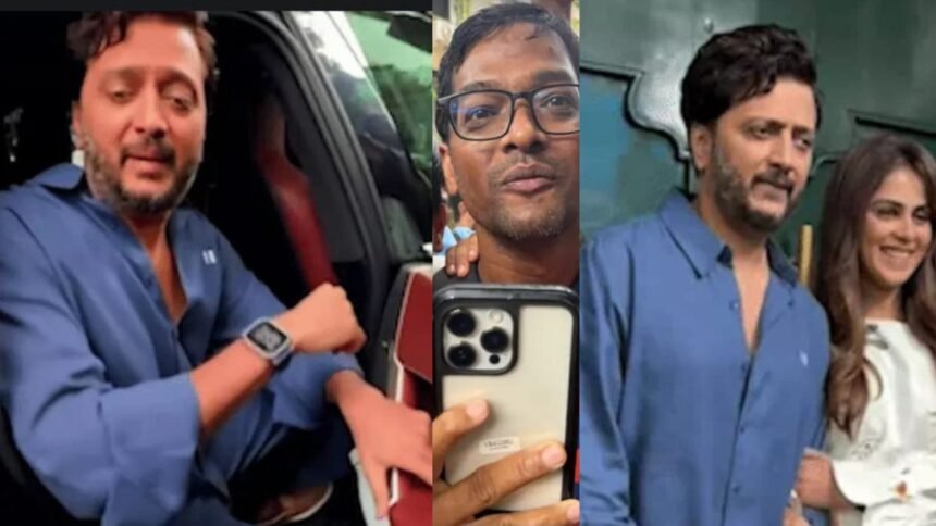रितेश देशमुख पैपराजी फोटोग्राफर से बच्चों को दिए पैसे वापस करने के लिए ढूंढते हुए