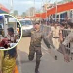 लखीसराय के अशोक धाम मंदिर में भगदड़ के बाद का दृश्य