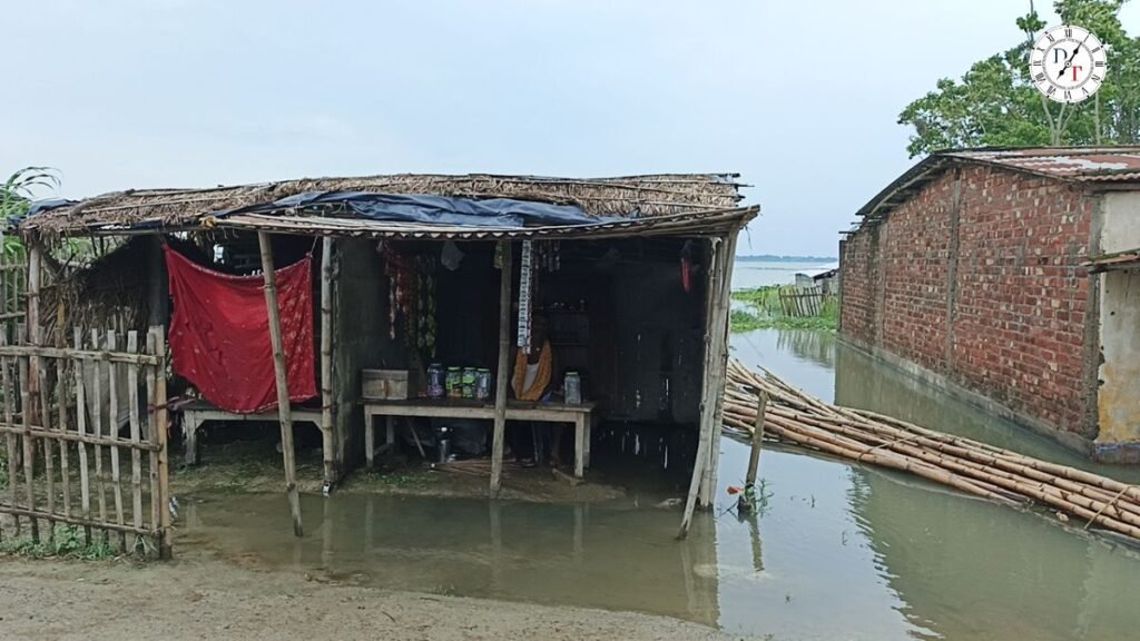 चौसा आलमनगर में कोसी बाढ़ का खतरा