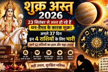 23 सितंबर 2026 से शुक्र अस्त होने का 12 राशियों पर प्रभाव
