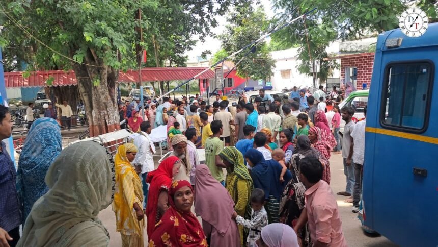 अररिया के हरियाबारा टोल प्लाजा के पास ट्रक और बाइक की टक्कर