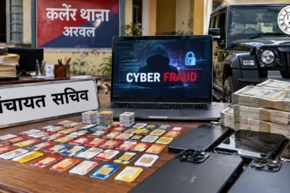 अरवल में पंचायत सचिव गिरफ्तार, 10 करोड़ की साइबर ठगी का मामला