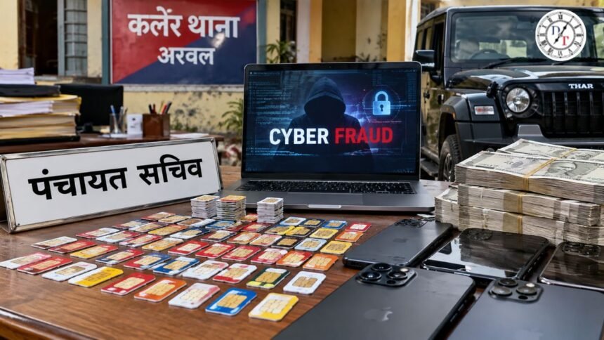 अरवल में पंचायत सचिव गिरफ्तार, 10 करोड़ की साइबर ठगी का मामला