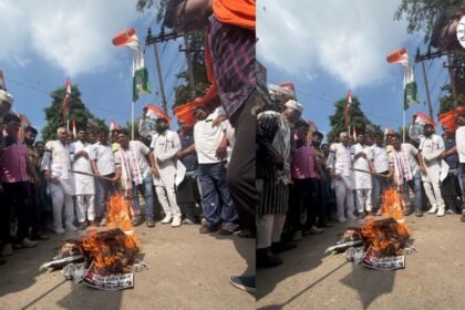 बेगूसराय में कांग्रेस का प्रदर्शन, CEC ज्ञानेश कुमार के इस्तीफे की मांग