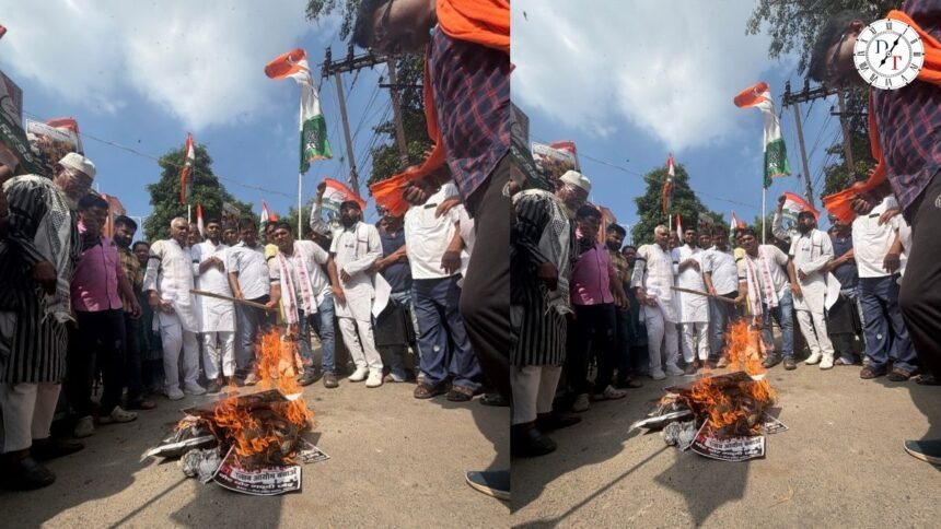 बेगूसराय में कांग्रेस का प्रदर्शन, CEC ज्ञानेश कुमार के इस्तीफे की मांग