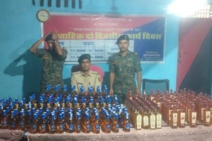 बेलसर में 81 लीटर विदेशी शराब बरामद