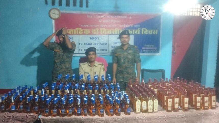 बेलसर में 81 लीटर विदेशी शराब बरामद