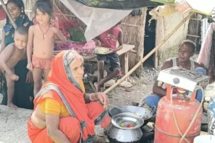 भागलपुर में गंगा-कोसी का जलस्तर घटने के बाद जलजमाव