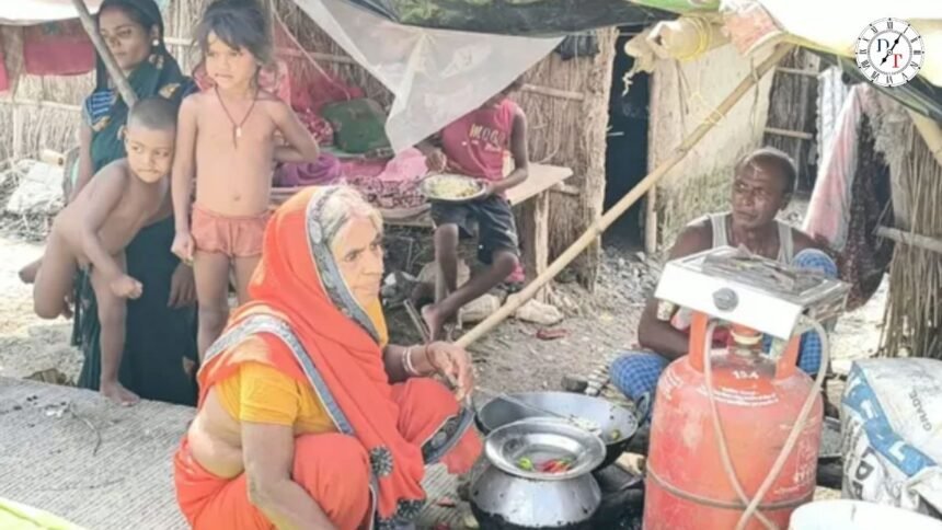 भागलपुर में गंगा-कोसी का जलस्तर घटने के बाद जलजमाव