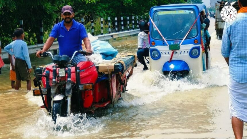 भागलपुर में बढ़ते गंगा के जलस्तर से बाढ़ प्रभावित इलाके