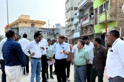 बिहारशरीफ में विकास कार्यों का निरीक्षण