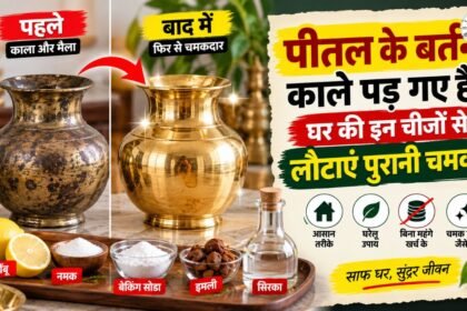 घर पर काले पड़े पीतल के बर्तन साफ करने का तरीका
