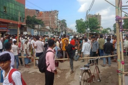 छपरा के श्यामचक मोड़ पर कचरा गाड़ी हादसे में बुजुर्ग की मौत