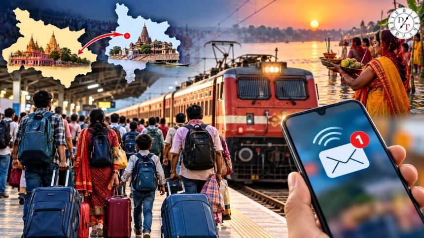 दिवाली-छठ पर यूपी-बिहार के यात्रियों को SMS अलर्ट