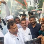 बिहारशरीफ में लोकतंत्र और मताधिकार की रक्षा को लेकर कांग्रेस का प्रदर्शन