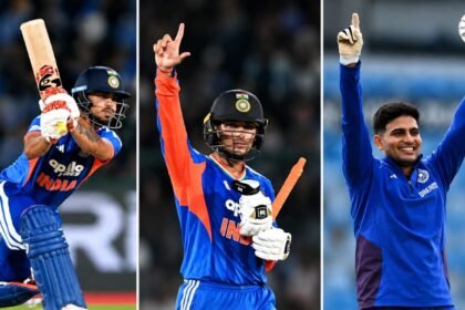 2026 में भारतीय क्रिकेट के टॉप रन स्कोरर ईशान किशन शुभमन गिल और अभिषेक शर्मा