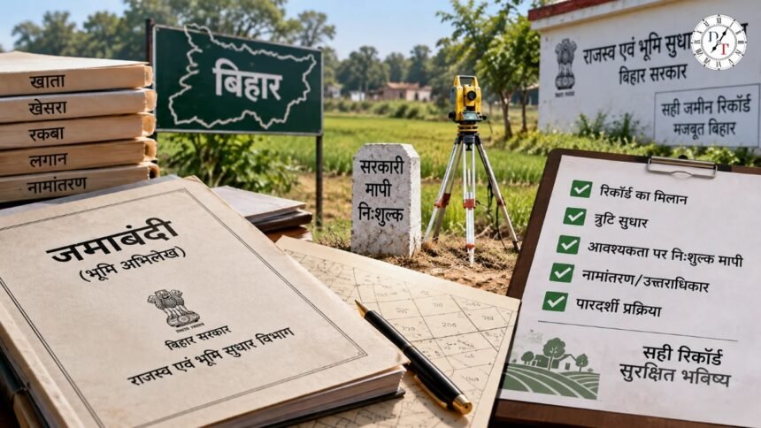 बिहार में जमाबंदी सुधार के लिए निःशुल्क मापी