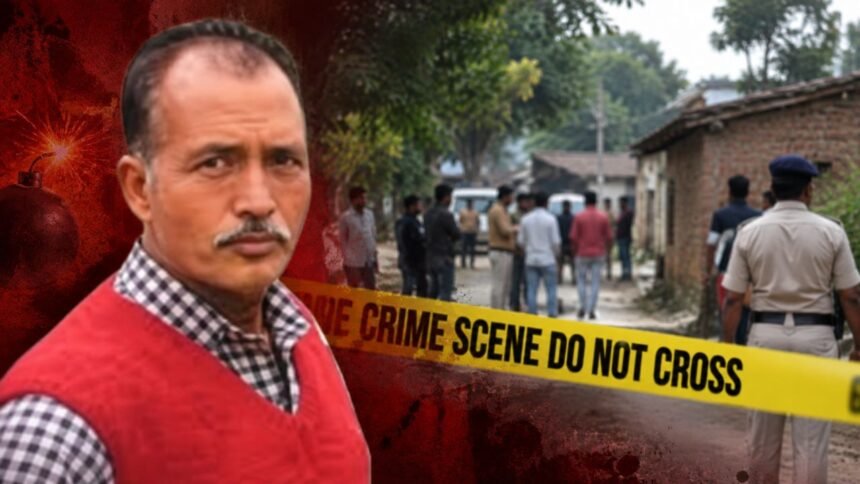 जमुई के हरिहरपुर गांव में बम हमले में अधेड़ की मौत