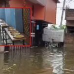 मुंगेर में बाढ़ पीड़ितों के लिए बनाए गए सामुदायिक किचन में भोजन