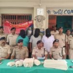 नगरनौसा में गांजा तस्करी के मामले में पुलिस की कार्रवाई