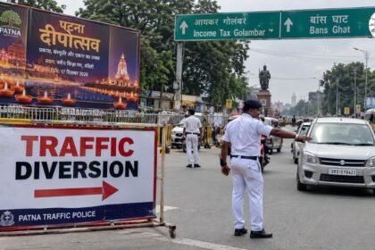 पटना में दीपोत्सव को लेकर ट्रैफिक डायवर्जन
