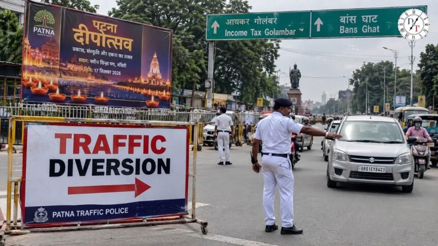 पटना में दीपोत्सव को लेकर ट्रैफिक डायवर्जन