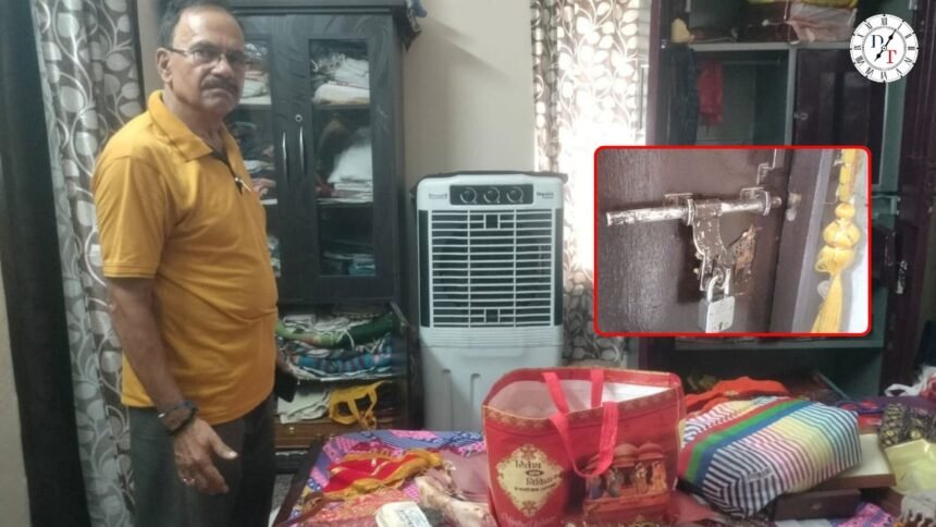 पटना के कदमकुआं में डॉक्टर के फ्लैट में चोरी की जांच करती पुलिस