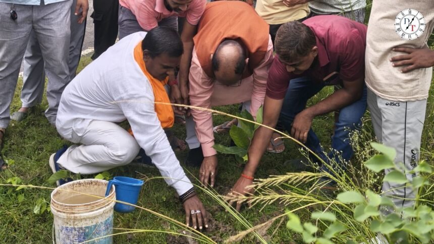 नालंदा के रुखाई गांव में सेवा संकल्प अभियान के तहत पौधरोपण