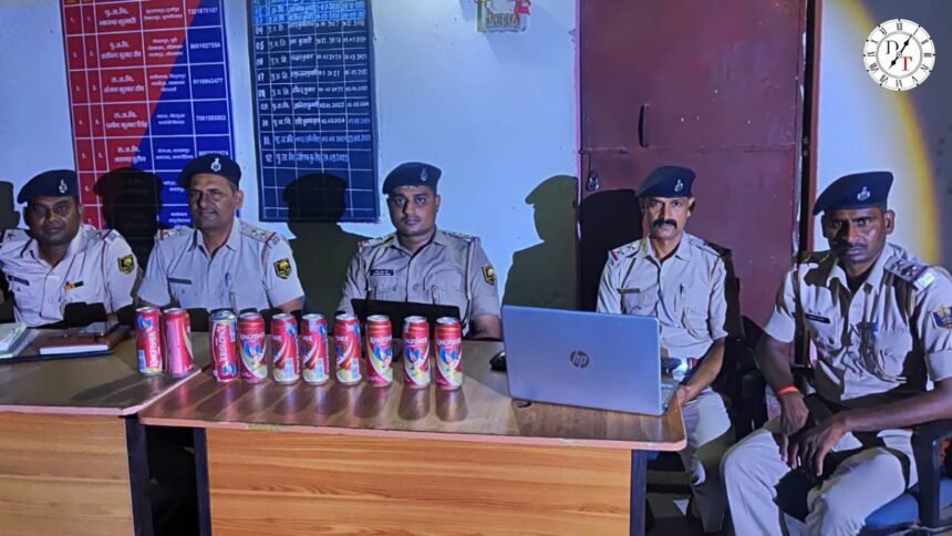 पावापुरी में घर से 5 लीटर बीयर बरामद