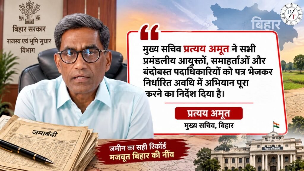 बिहार में जमाबंदी सुधार अभियान के तहत जमीन रिकॉर्ड की जांच