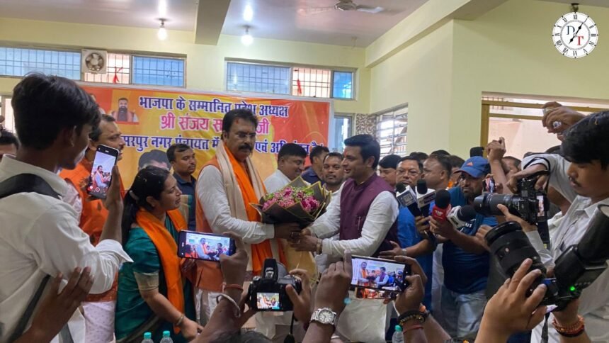 अमरपुर में sanjay sarawagi का जोरदार स्वाग
