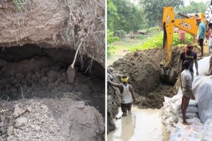 Saran में गंडक का बढ़ता जलस्तर