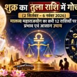 शुक्र गोचर 2026 तुला राशि में मालव्य राजयोग