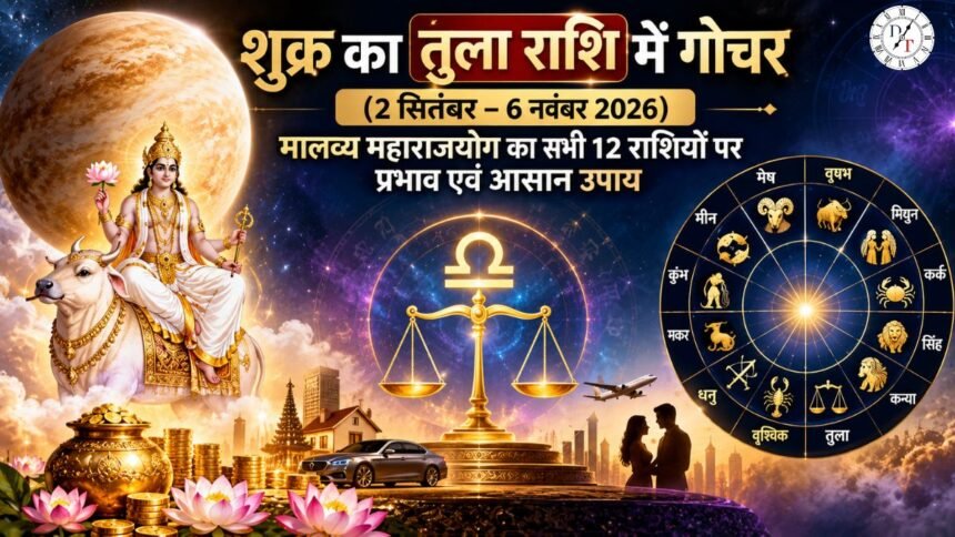 शुक्र गोचर 2026 तुला राशि में मालव्य राजयोग