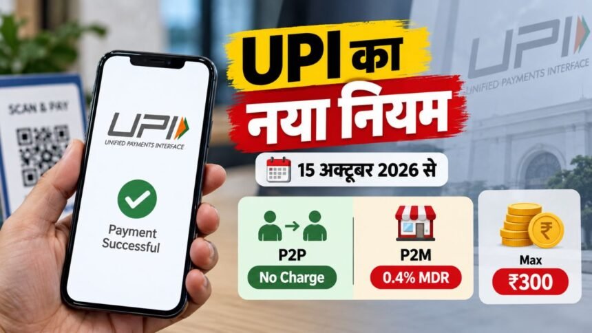 UPI के ₹2000 से ऊपर भुगतान पर नए नियम और MDR चार्ज