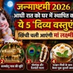 जन्माष्टमी 2026 पर दक्षिणवर्ती शंख, कामधेनु, मोरपंख, वैजयंती माला और बांसुरी से जुड़े उपाय और मान्यताओं के बारे में जानें।