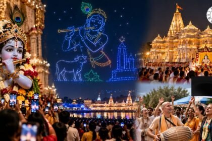 जन्माष्टमी पर मथुरा में 500 ड्रोन से श्रीकृष्ण की लीलाओं का प्रदर्शन